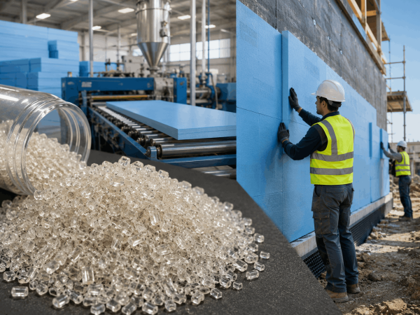 Using INTCO Recycled PS Pellets for XPS Insulation Board Production
