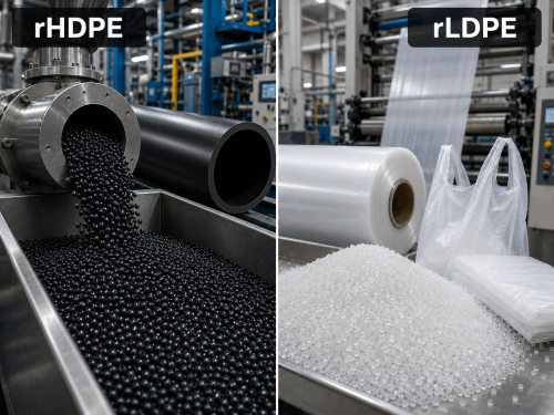 rLDPE vs rHDPE Pellets: What Are the Differences and How to Choose the Right Recycled Polyethylene Material?