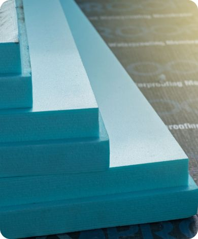 XPS extruded insulation foam board featuring the use of recycled PS pellets